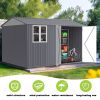 8 x 10Ft Outdoor Shed With Sloped Roof Lockable Double Doors & 6 Vents