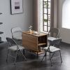 4pcs Elegant Foldable Iron & PVC Chairs for Convention & Exhibition Gray