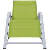 Sunlounger Textilene and Aluminum Green