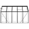 Anthracite-Colored Aluminum Greenhouse Covering 5.89 Square Meters