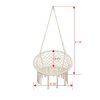 Tassel Cotton Hanging Rope Hammock Chair Swing Round Indoor Outdoor Home Garden Patio
