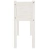 Garden Planter White 43.3"x12.2"x27.6" Solid Wood Pine
