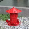 Outdoor Iron 3 Feeder Ports Hanging Hummingbird Feeder