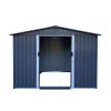 8 x 6 Ft Outdoor Metal Shed With Sliding Doors & Air Vent