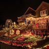 100 Red LED Solar-Powered String Lights