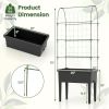 Elevated Planter With Self-Watering System & Trellis