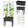 Elevated Planter With Self-Watering System & Trellis