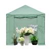8x8Ft Foldable Greenhouse With Iron Frame & PE Mesh