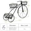 Parisian Tricycle Plant Stand: Elegant Flowerpot Holder