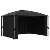 Outdoor Garden Gazebo With Curtains