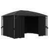 Outdoor Garden Gazebo With Curtains