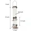 Outdoor Hanging Premium Metal Tube Hummingbird Feeder