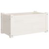 Solid Pine White Planter - 23.6 x 12.2 x 12.2 Inches