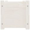 Solid Pine White Planter - 23.6 x 12.2 x 12.2 Inches
