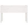 Garden Planter White 43.3"x12.2"x27.6" Solid Wood Pine