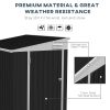 4' x 6' Metal Storage Shed With Lockable Door & 2 Air Vents