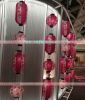 Japanese-inspired Paper Lantern With Rose Red Floral Design For Home Décor