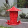 Outdoor Iron 3 Feeder Ports Hanging Hummingbird Feeder
