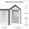 10' L x 7' W x 7' H Walk-In Tunnel Greenhouse With Roll-Up Windows