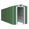 Green Galvanized Steel Garden Shed For Storage