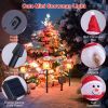 Solar-Powered LED Snowman Garden Stake Lights For Christmas Decorations