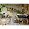 Black Rattan Lantern With Glass Insert - Creative Co-Op