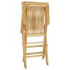 5 Piece Garden Dining Set Solid Wood Teak