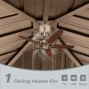 12' X 12' Hardtop Galvanized Steel Roof Gazebo With Curtains & Netting