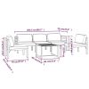 6 Piece Aluminum Patio Lounge Set With Cushions