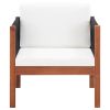 Patio Chair with cushion Solid Acacia Wood
