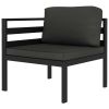 6 Piece Aluminum Patio Lounge Set With Cushions