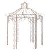 Outdoor Garden Iron Brown Pavilion