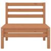 4 Piece Patio Lounge Set Solid Pinewood Honey Brown