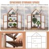 Mini Wooden Greenhouse For Plants