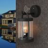 Outdoor Wall Lantern With Dusk-to-Dawn Sensor & E26 Light Bulb