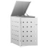 Single Wheelie Bin Shed 63.4 gal Stainless Steel
