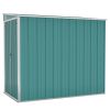 Wall-Mounted Garden Shed Green 46.5"x 76.4"x 70.1" Steel