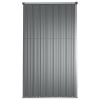 Garden Tool Shed Gray 63.4"x 35"x 63.4" Galvanized Steel