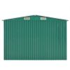 Green Metal Outdoor Galvanized Steel Garden Shed