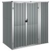 Garden Tool Shed Gray 63.4"x 35"x 63.4" Galvanized Steel