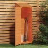 Garden Shed Brown 21.7"x 20.5"x 68.7" Solid Fir Wood