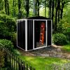 6 x 4 Ft Metal Garden Storage With Double Sliding Doors