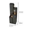 Modern Indoor/Outdoor Water Fountain With LED Lights - 39.3" Tall