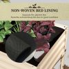 Outsunny Elevated Garden Bed With Shelf & Liner