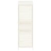 Garden Shed White 21.7"x 20.5"x 68.7" Solid Fir Wood