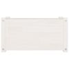 Solid Pine White Planter - 23.6 x 12.2 x 12.2 Inches