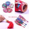 Chinese Lantern Vibrant 14" Suspended Ornament With Deep Pink Blossoms