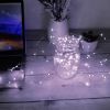 2-Pack 100-LED Beads 32.8-Foot Copper Wire String Lights