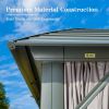 10'x12' Galvanized Steel Double Roof Outdoor Gazebo