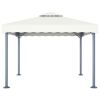 Gazebo 118.1"x118.1" Cream Aluminum